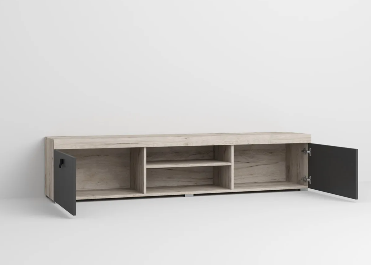 Comoda TV Gri-Stejar