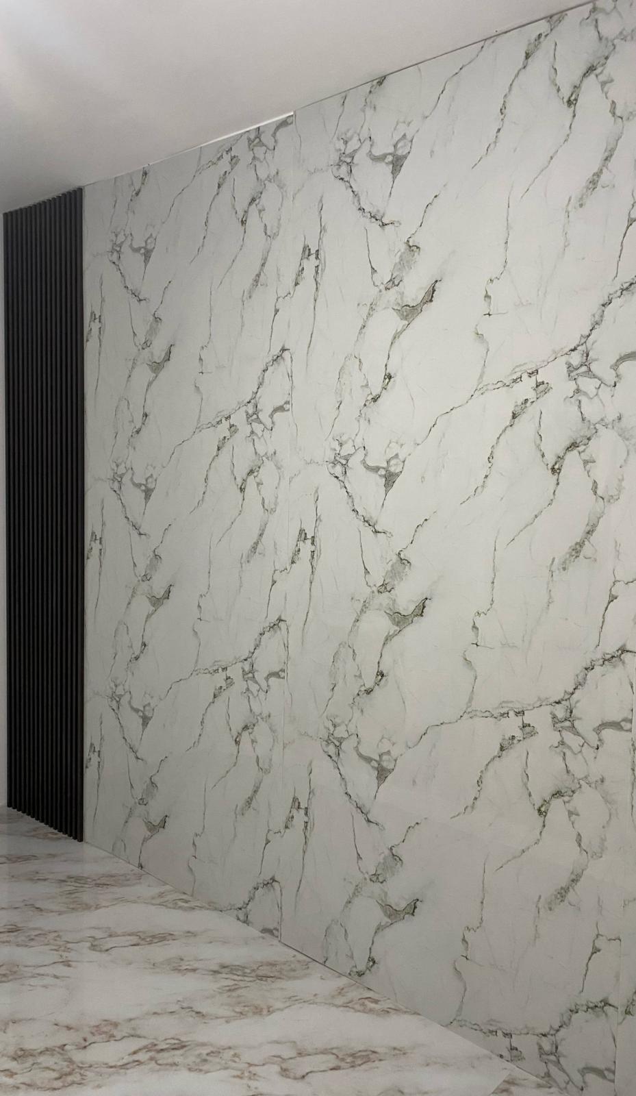 Panou Decorativ Perete - Alb-Negru, dimensiune 2.8x1.22m