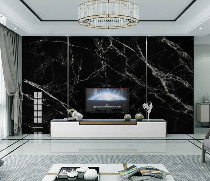 Panou Decorativ Perete - Negru-Alb, dimensiune 2.8x1.22m
